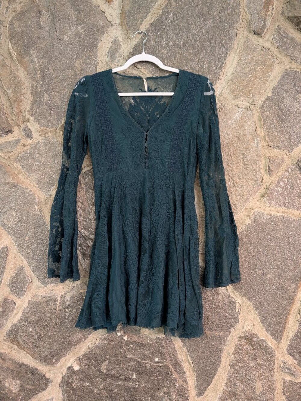 Teal Lace Dress